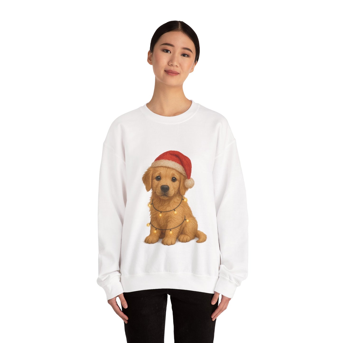 Golden Retriever Puppy Christmas Jumper