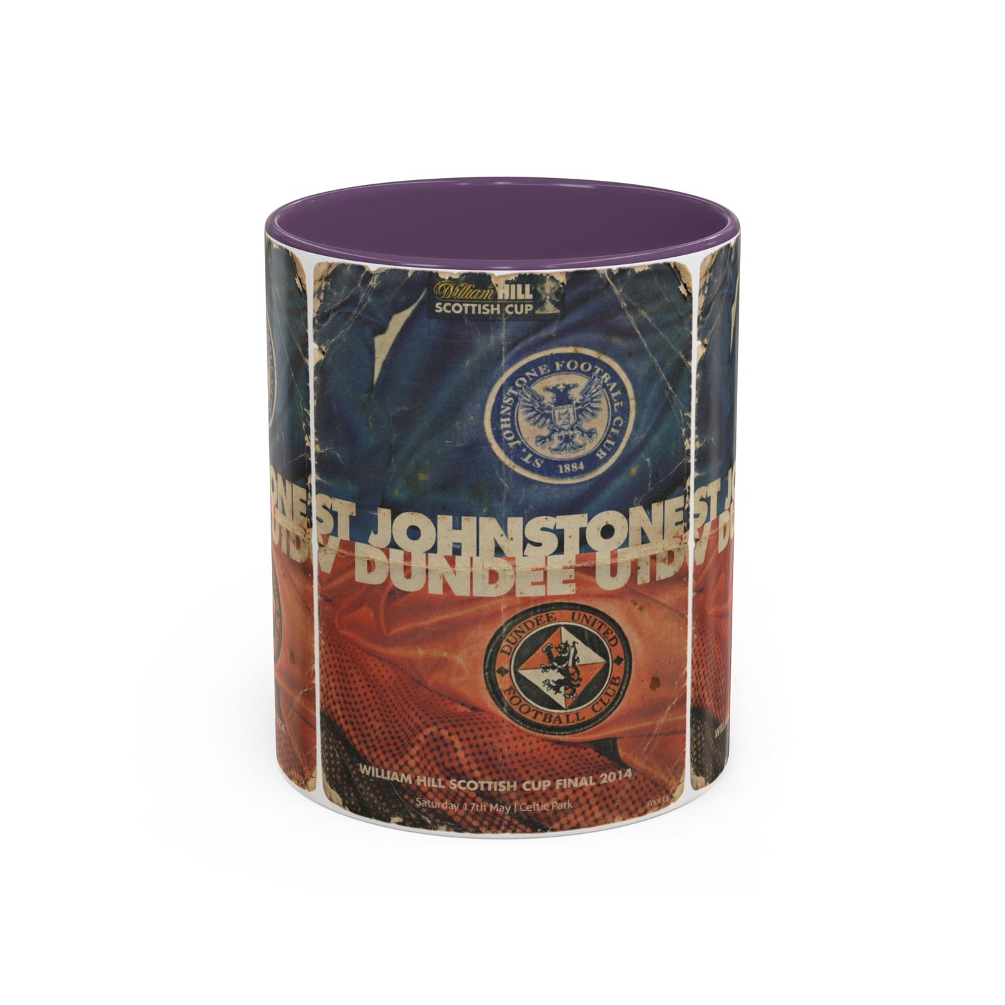 2014 Scottish Challenge Cup Final Dundee United St Johnstone Programme Poster Accent Coffee Mug (11, 15oz)