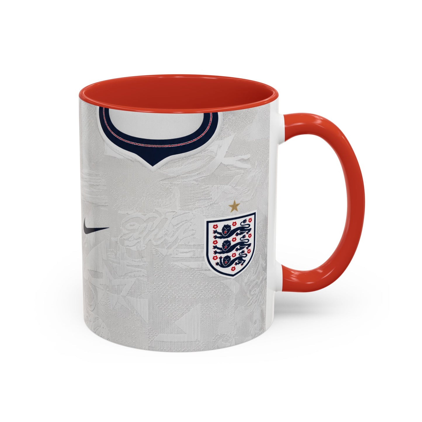 England 2026 World Cup Shirt Accent Coffee Mug (11, 15oz)