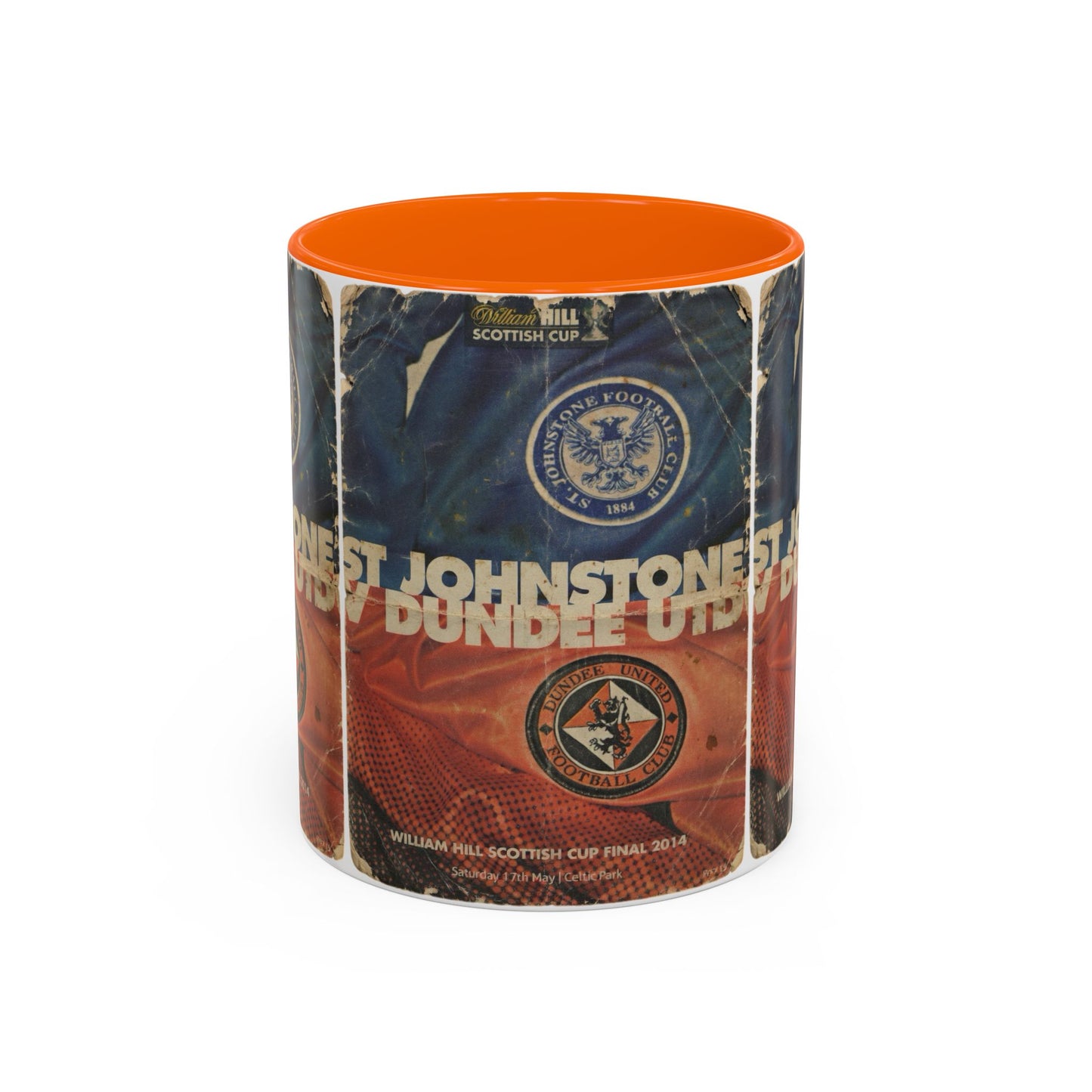 2014 Scottish Challenge Cup Final Dundee United St Johnstone Programme Poster Accent Coffee Mug (11, 15oz)