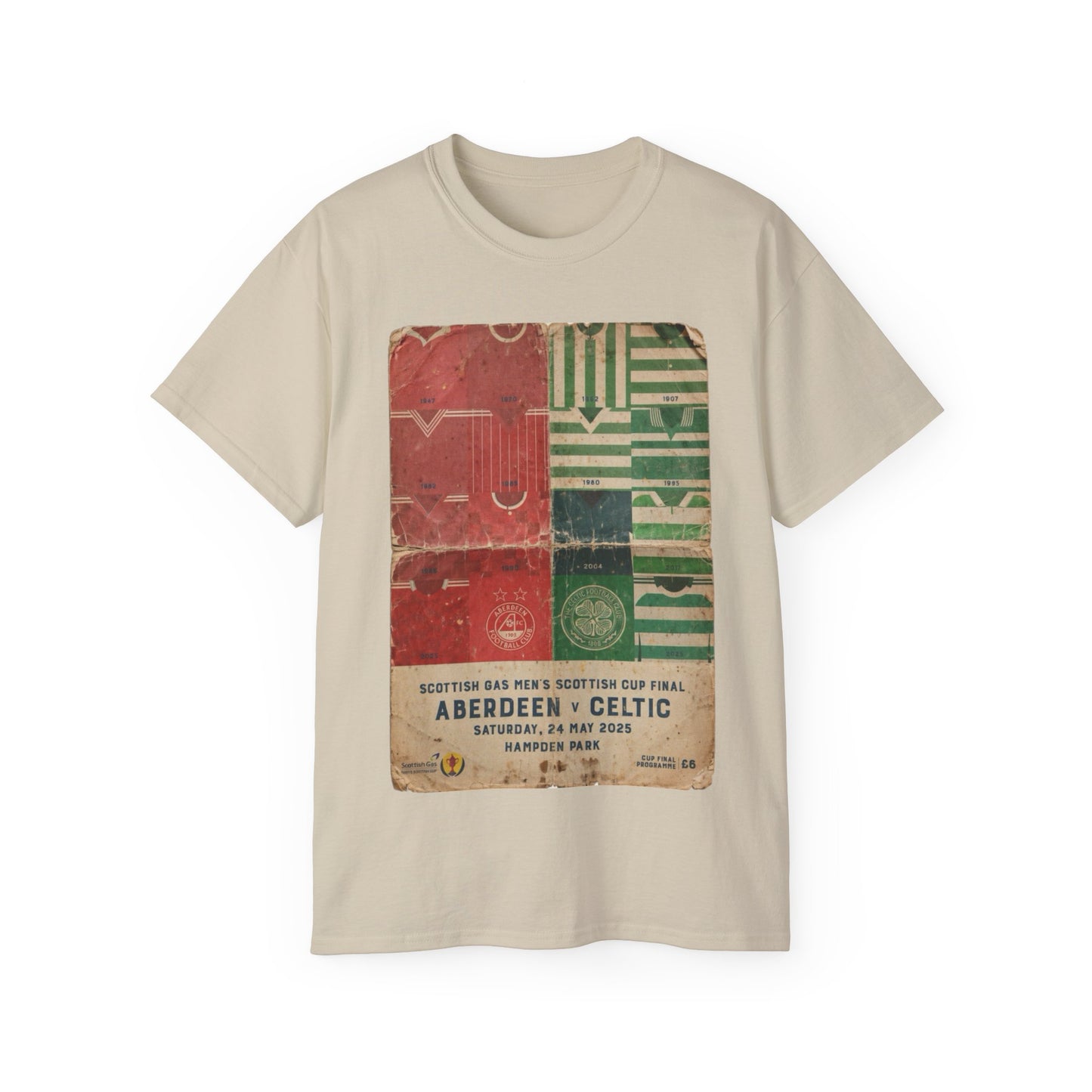 2025 Scottish Challenge Cup Final Aberdeen Celtic Programme Poster Unisex Ultra Cotton Tee