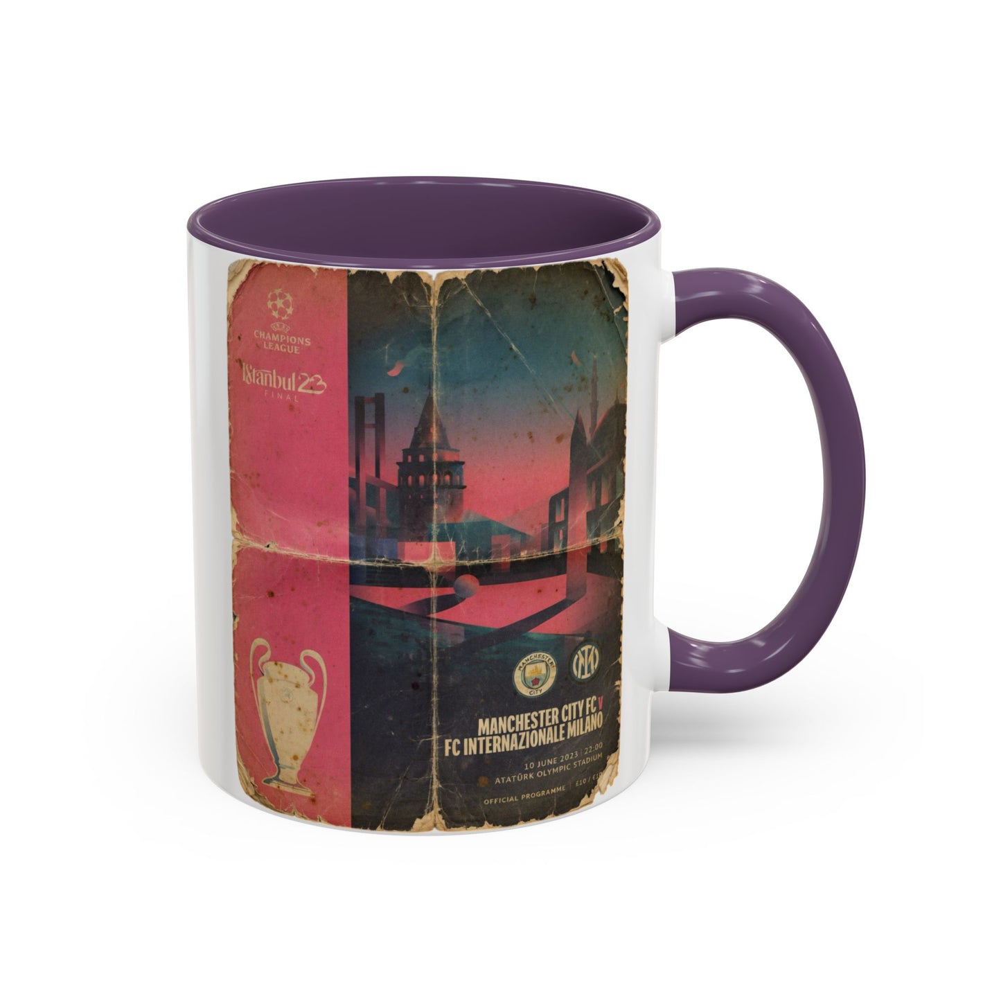 2023 UCL European Cup Final Poster Accent Coffee Mug (11, 15oz)