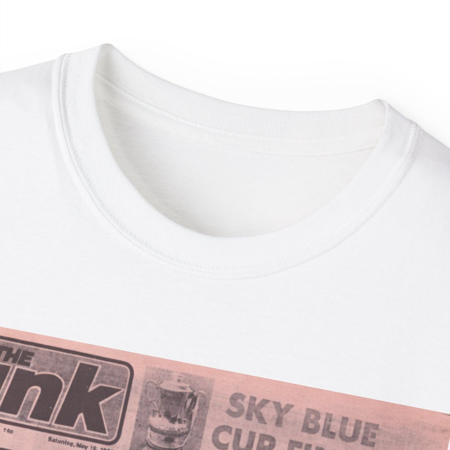 Coventry City Newspaper The Pink FA Cup Final 1987 Unisex Ultra Cotton Tee