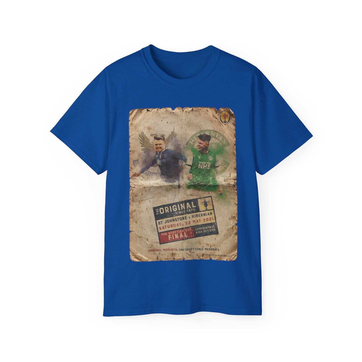 2021 Scottish challenge cup final St Johnstone Hibernian Programme Poster Unisex Ultra Cotton Tee