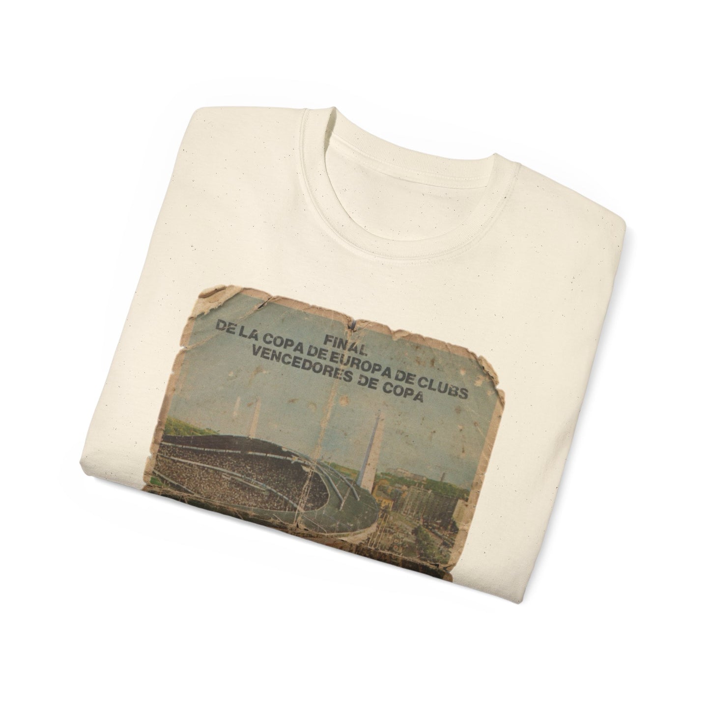 1983 European Cup Winners Cup Final Aberdeen Real Madrid Poster Unisex Ultra Cotton Tee