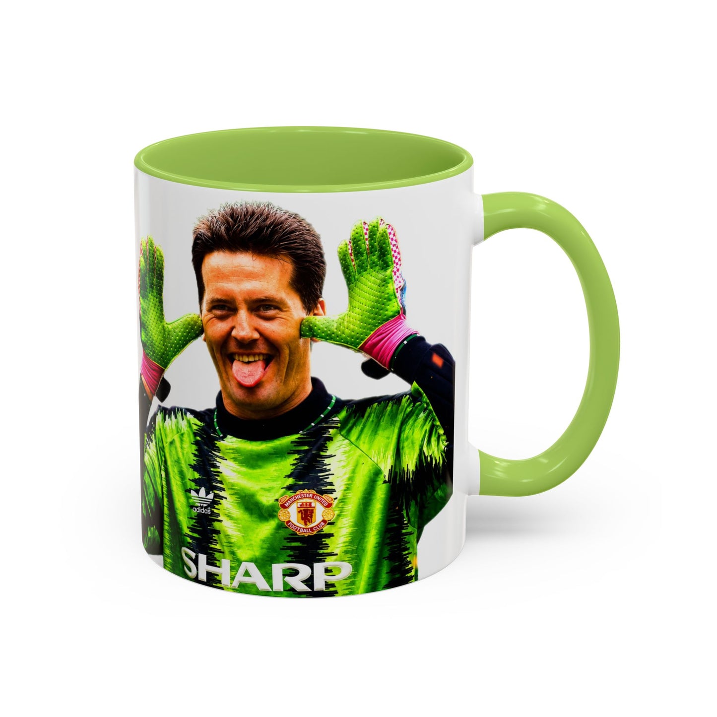 Les Sealey - Manchester United Accent Coffee Mug (11, 15oz)