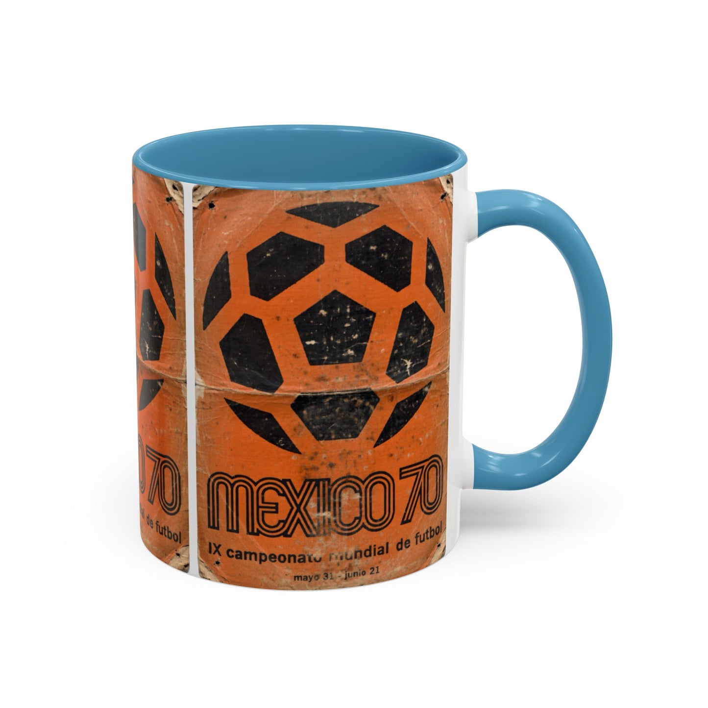 Mexico 70 World Cup Poster Orange  Coffee Mug (11, 15oz)