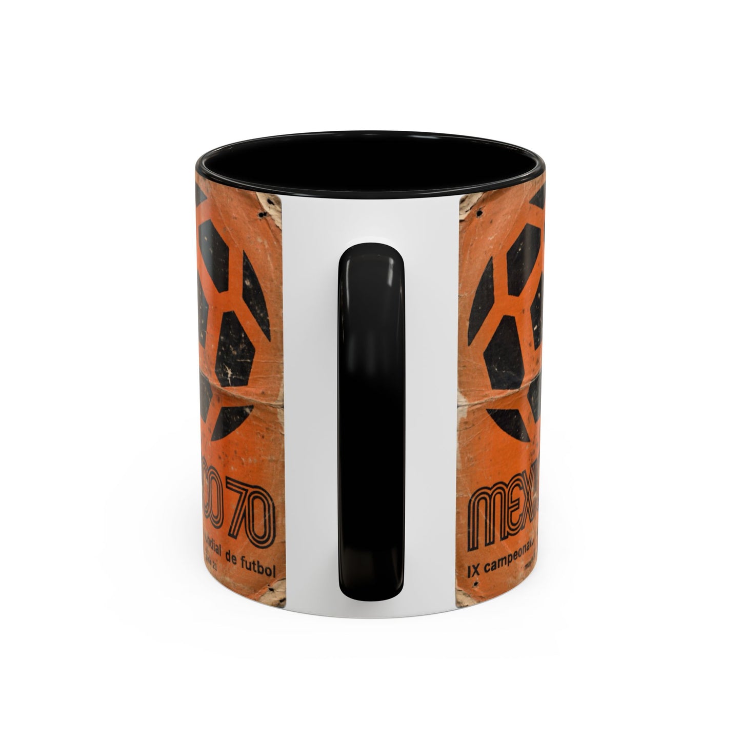 Mexico 70 World Cup Poster Orange  Coffee Mug (11, 15oz)