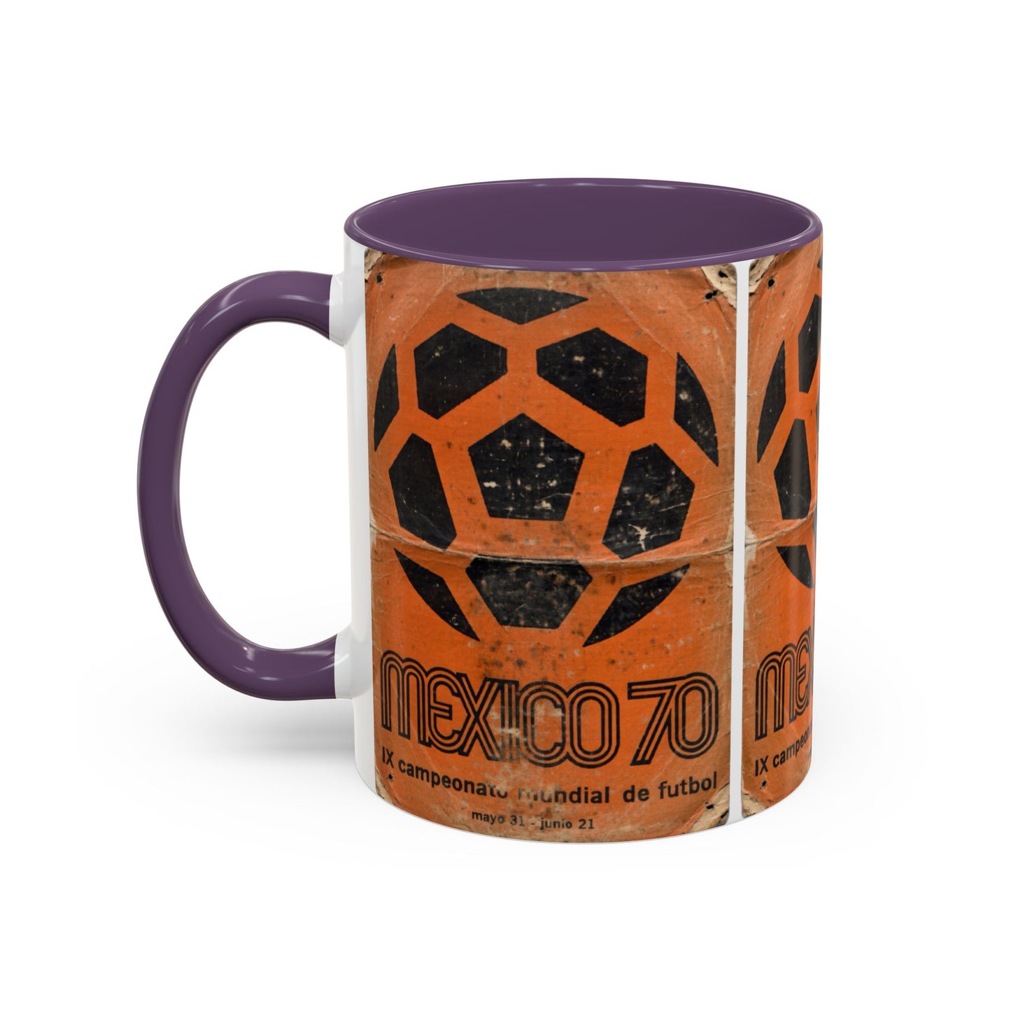 Mexico 70 World Cup Poster Orange  Coffee Mug (11, 15oz)