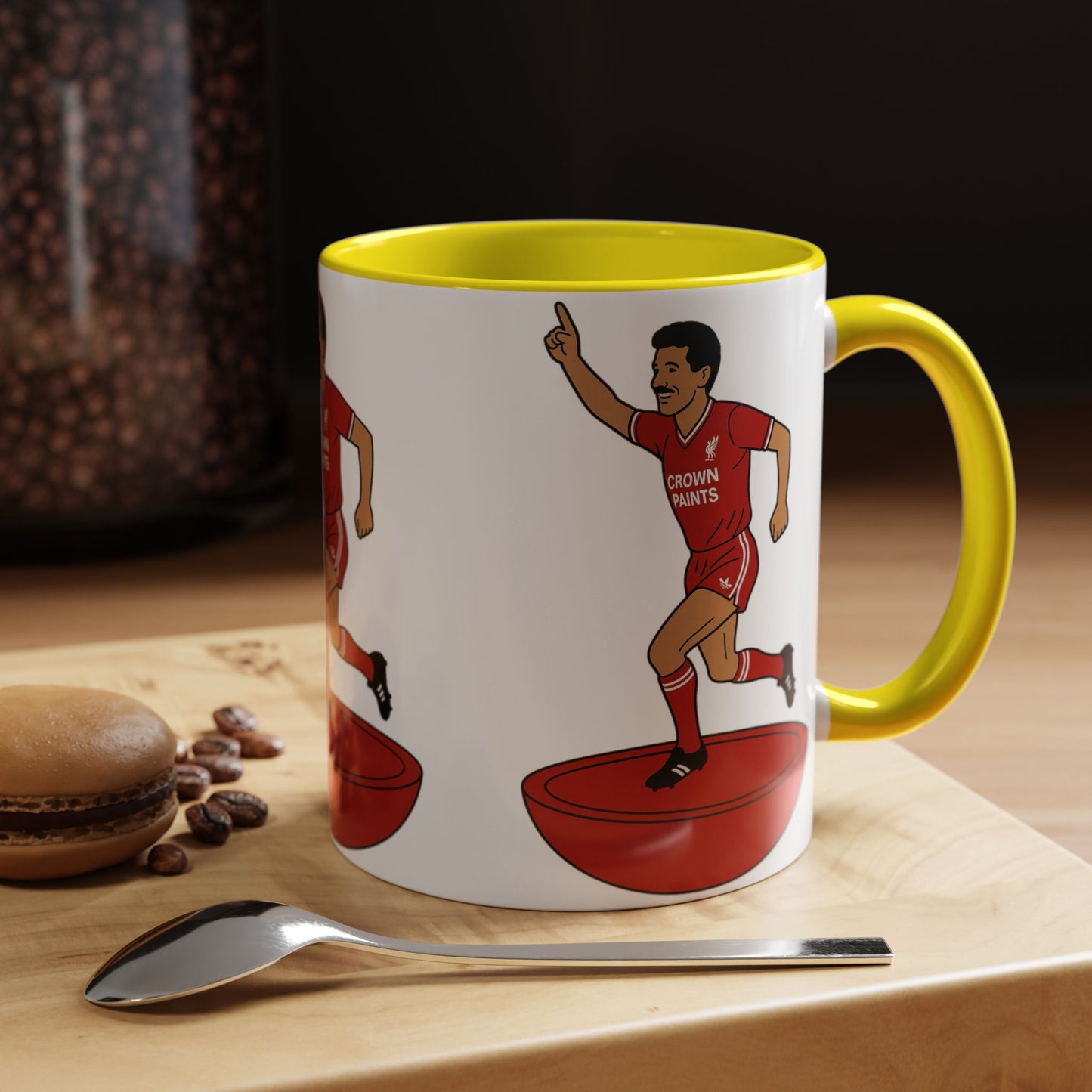 Ian Rush Cartoon Subbuteo Mug - Liverpool