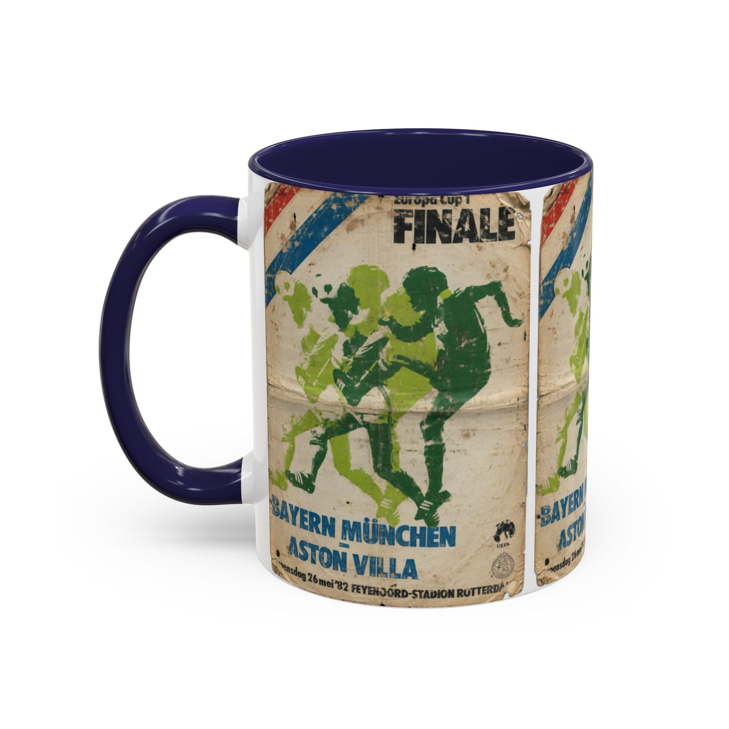 1982 European Cup Final Aston Villa Bayern Munich Poster Coffee Mug (11, 15oz)