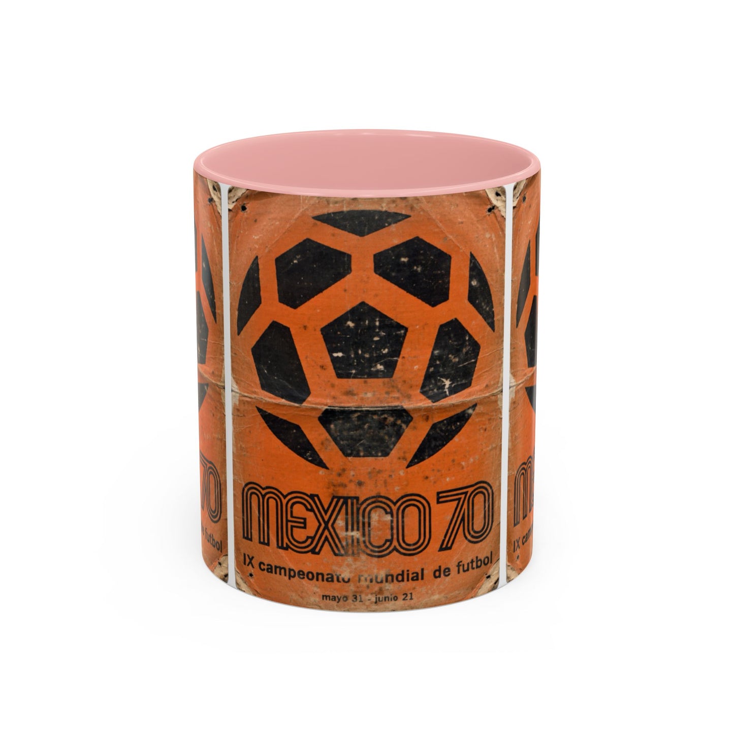 Mexico 70 World Cup Poster Orange  Coffee Mug (11, 15oz)