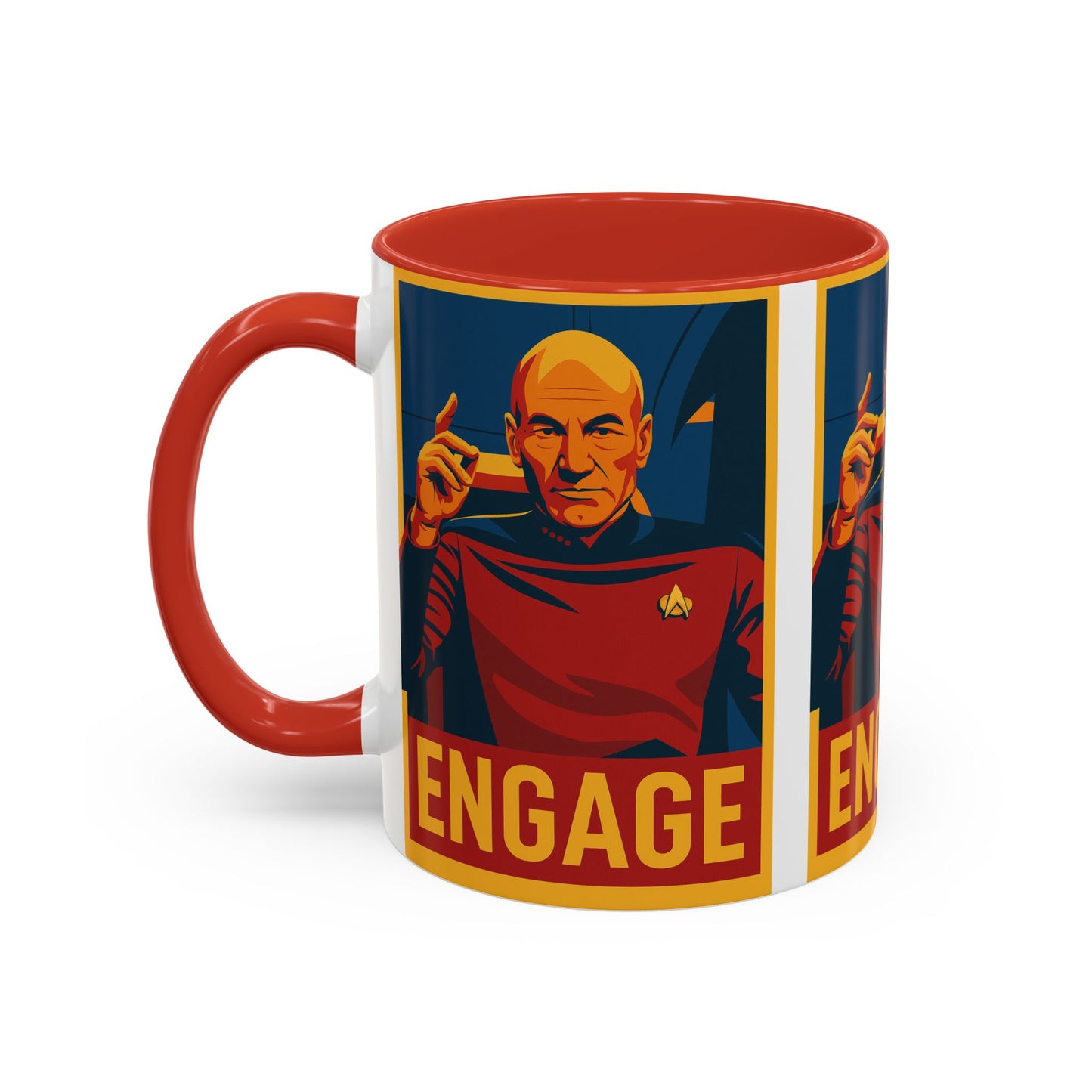 Captain Picard Engage Mug