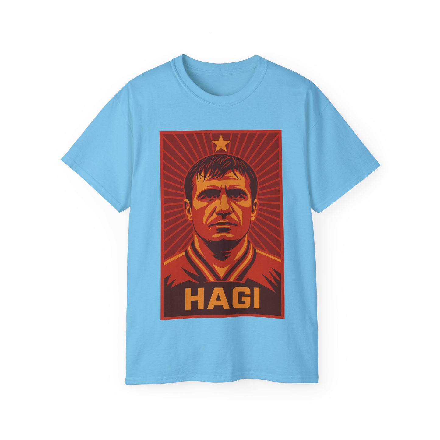 Gheorghe Hagi Propaganda Poster - Romania