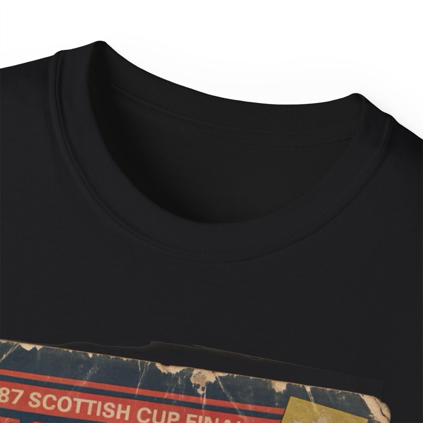 1987 Scottish Cup Final St Mirren Dundee United Programme Poster Unisex Ultra Cotton Tee