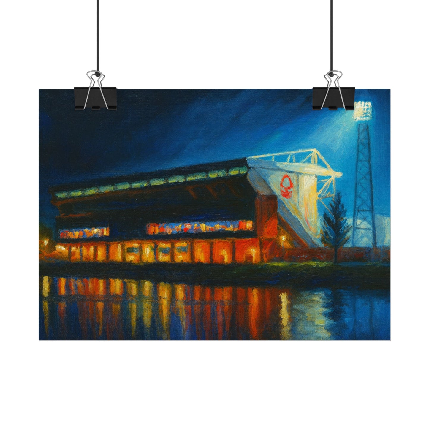 Nottingham Forest City Ground Art Poster