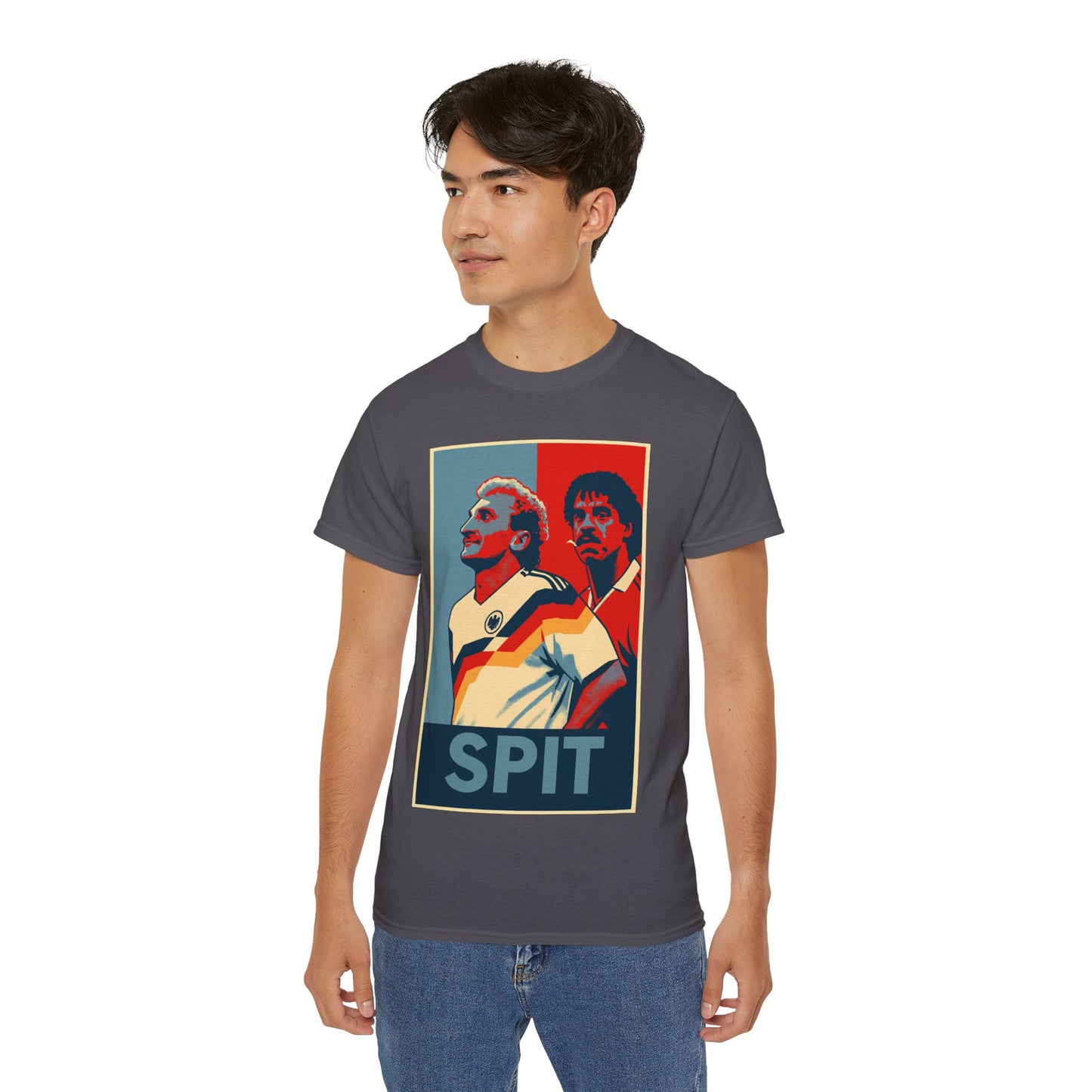 Rudy Voller and Frank Rijkaard Italia 90 Hope Poster T-shirt - Spit