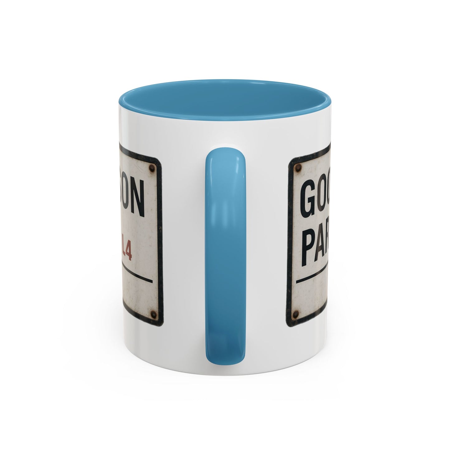 Goodison Park Everton Road Sign Mug