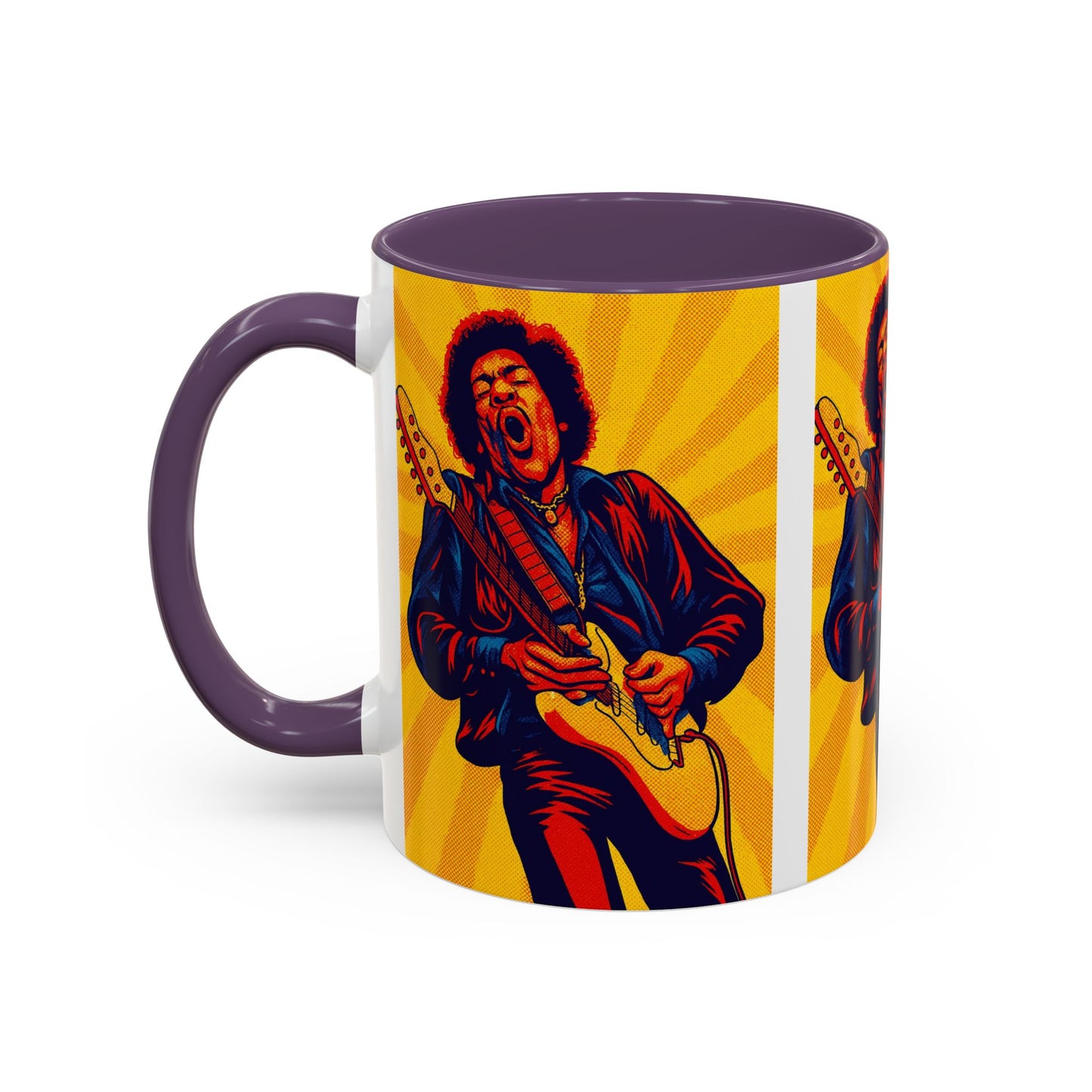 Jimi Hendrix Guitar Pop Art Mug