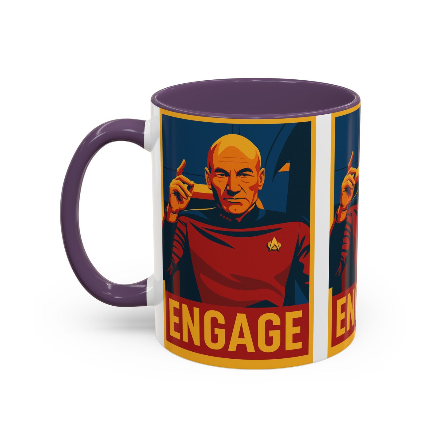 Captain Picard Engage Mug
