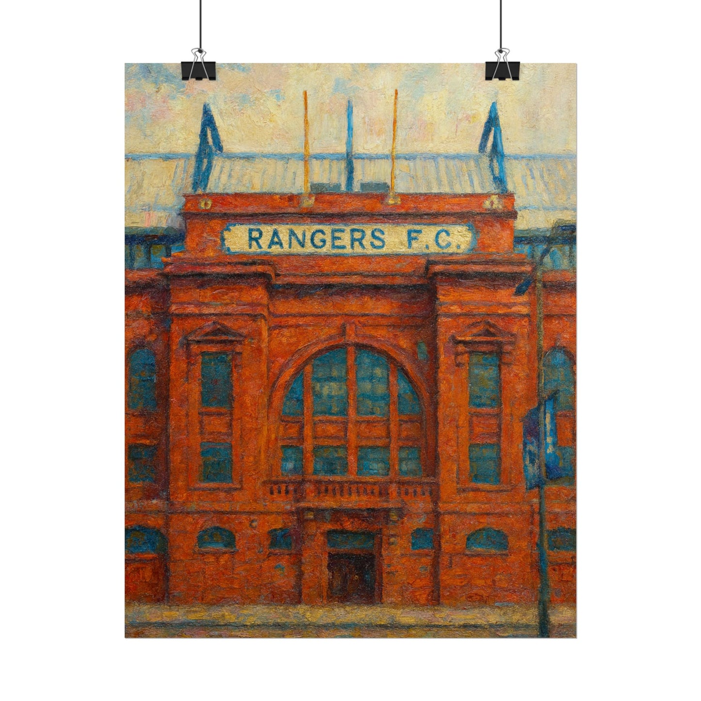 Ibrox Stadium Rangers FC Rolled Posters
