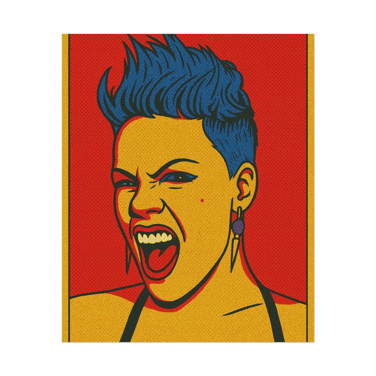 Pink Pop Art Poster