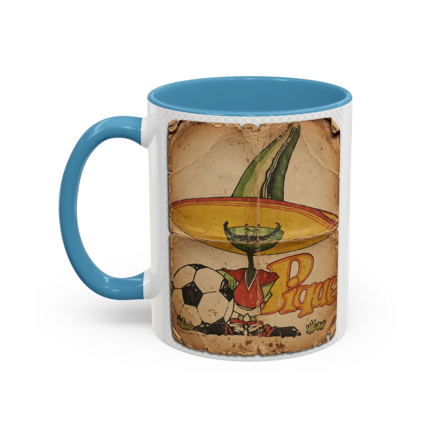 Mexico 86 Mascot Poster Pique Coffee Mug (11, 15oz)
