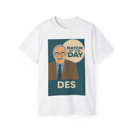 Des Lynam Match of the Day MOTD T-Shirt