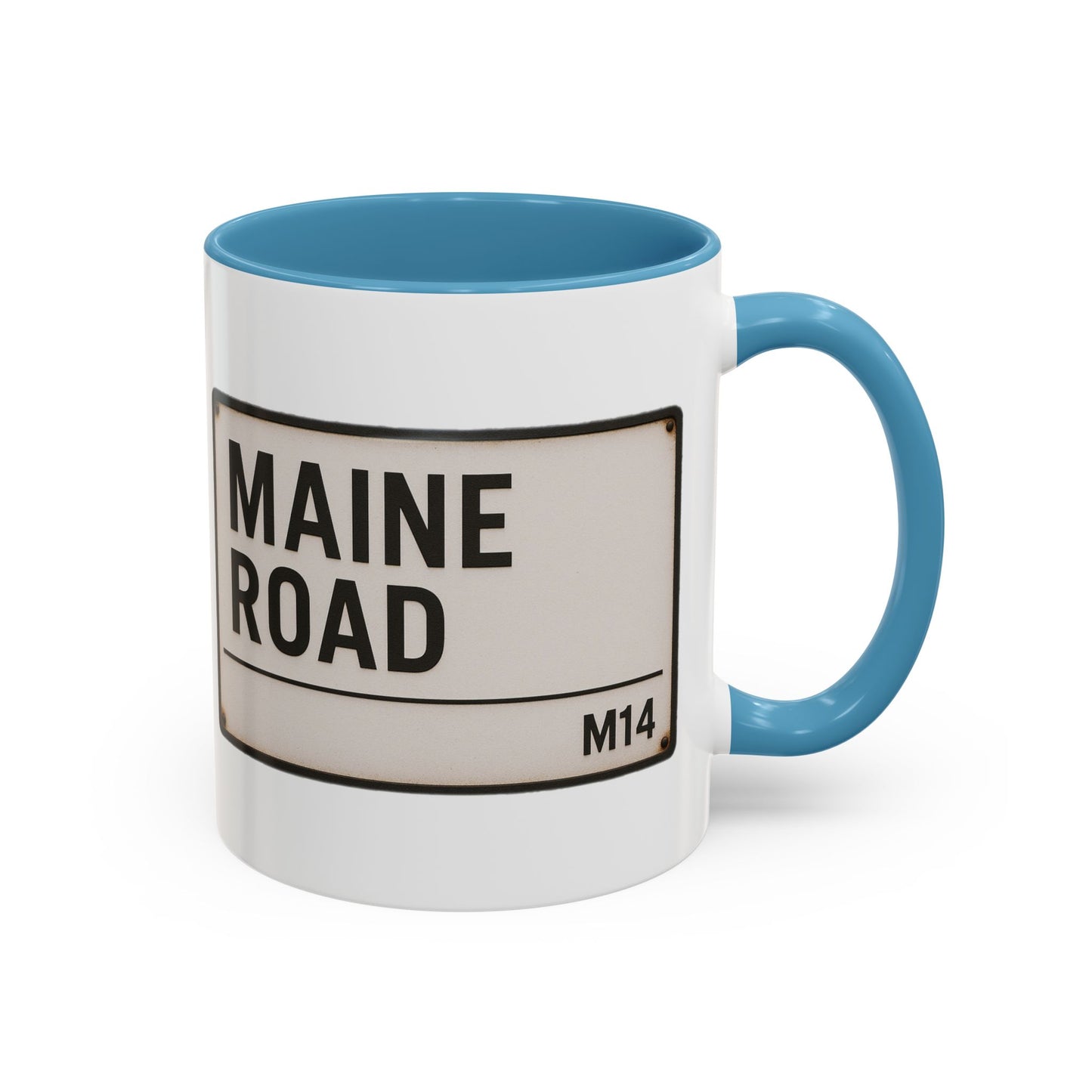 Maine Road Manchester City Road Sign Mug