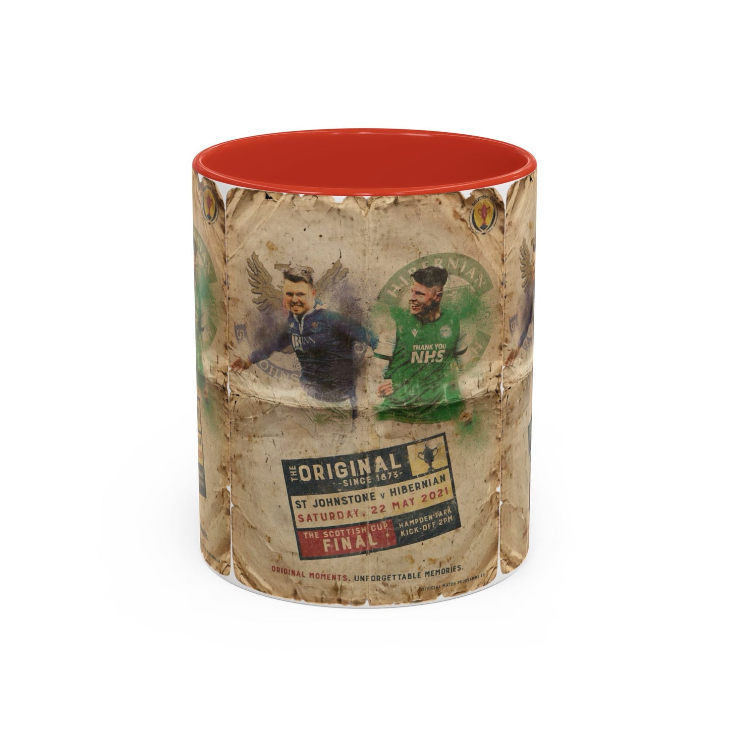 2021 Scottish challenge cup final St Johnstone Hibernian Programme Poster Accent Coffee Mug (11, 15oz)