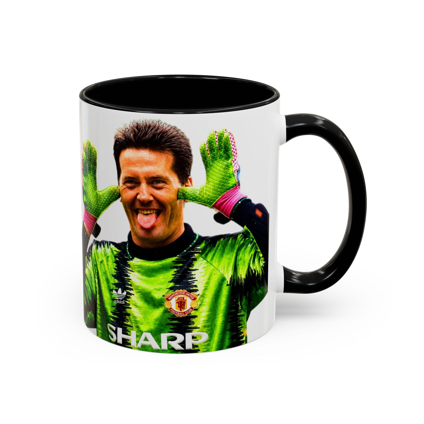 Les Sealey - Manchester United Accent Coffee Mug (11, 15oz)