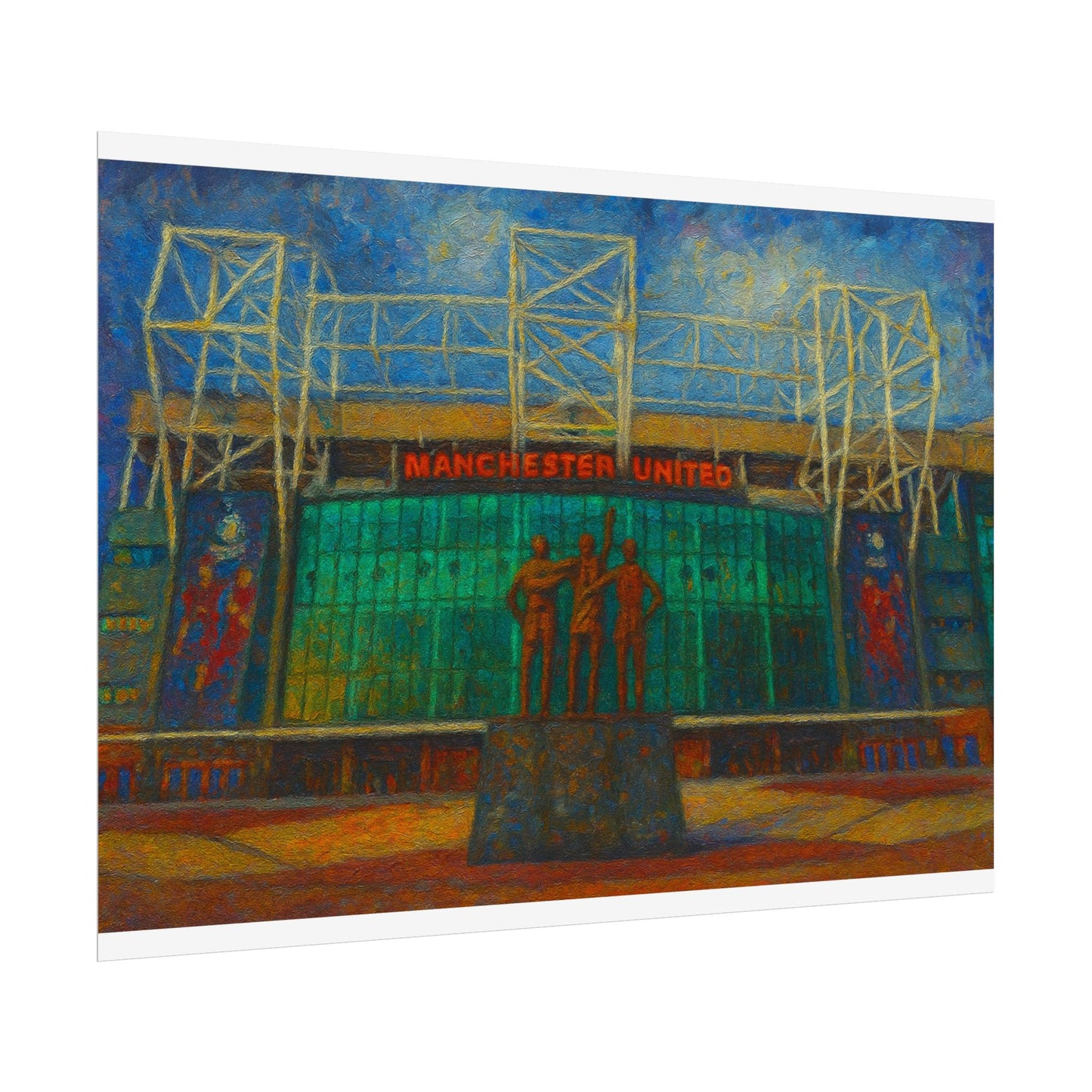 Manchester United Old Trafford United Trinity Poster