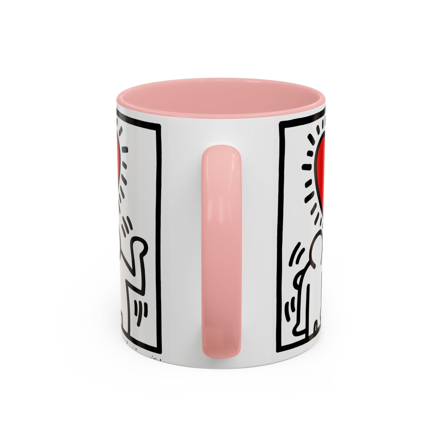 Keith Haring Heart Couple Mug
