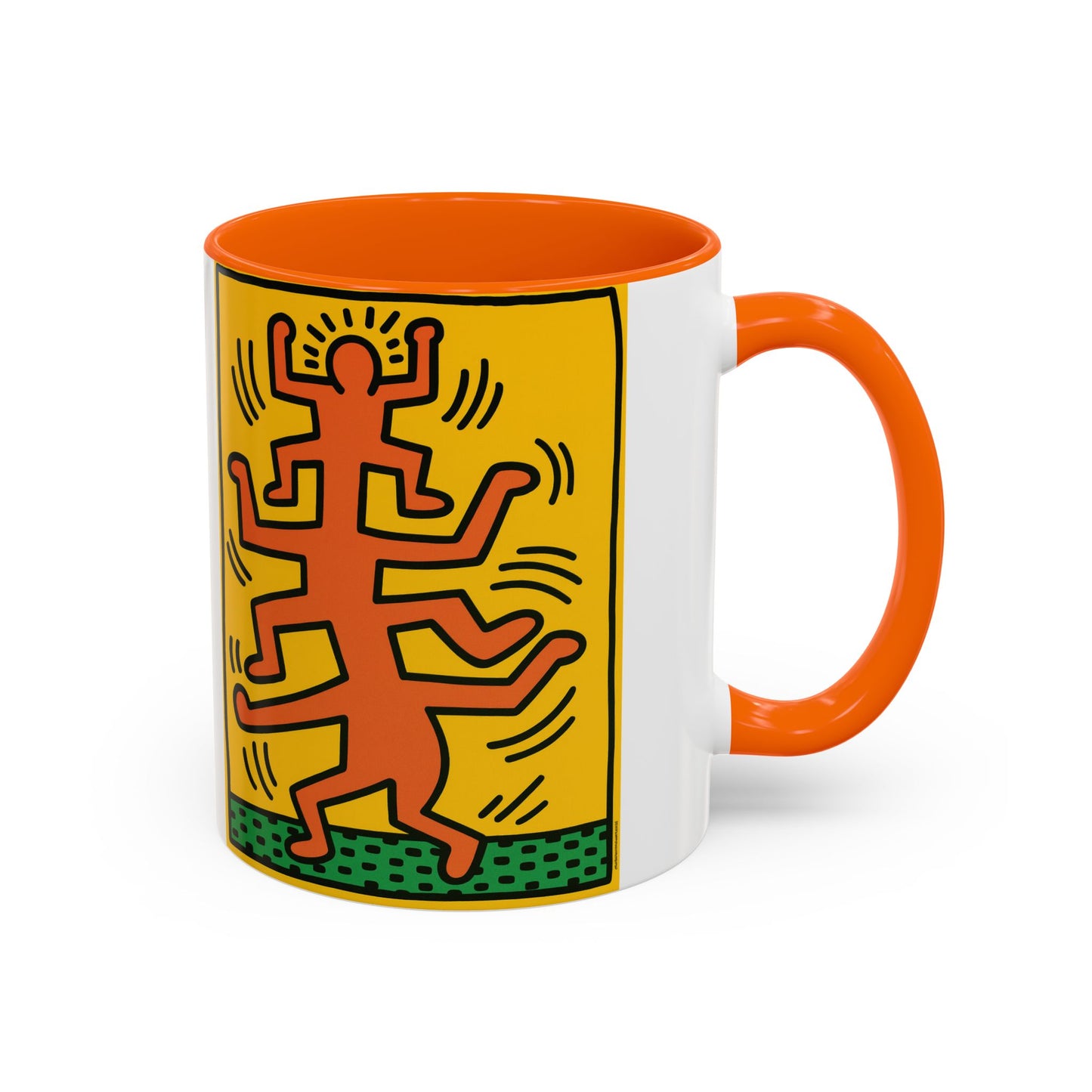 Keith Haring Plate No. 1 (from the Growing suite) Orange Mug