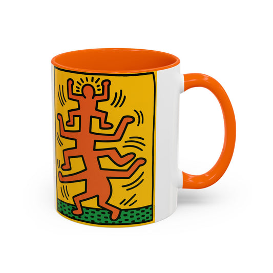 Keith Haring Plate No. 1 (from the Growing suite) Orange Mug