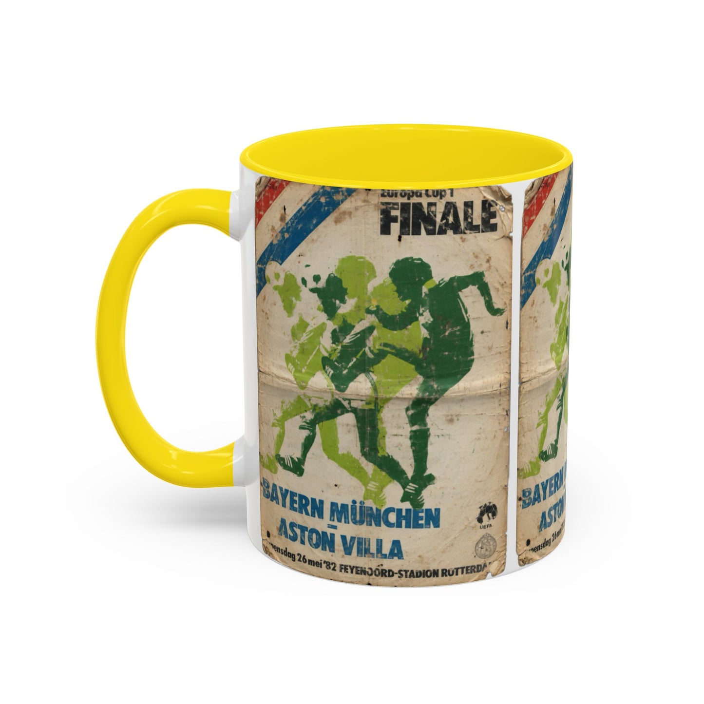 1982 European Cup Final Aston Villa Bayern Munich Poster Coffee Mug (11, 15oz)