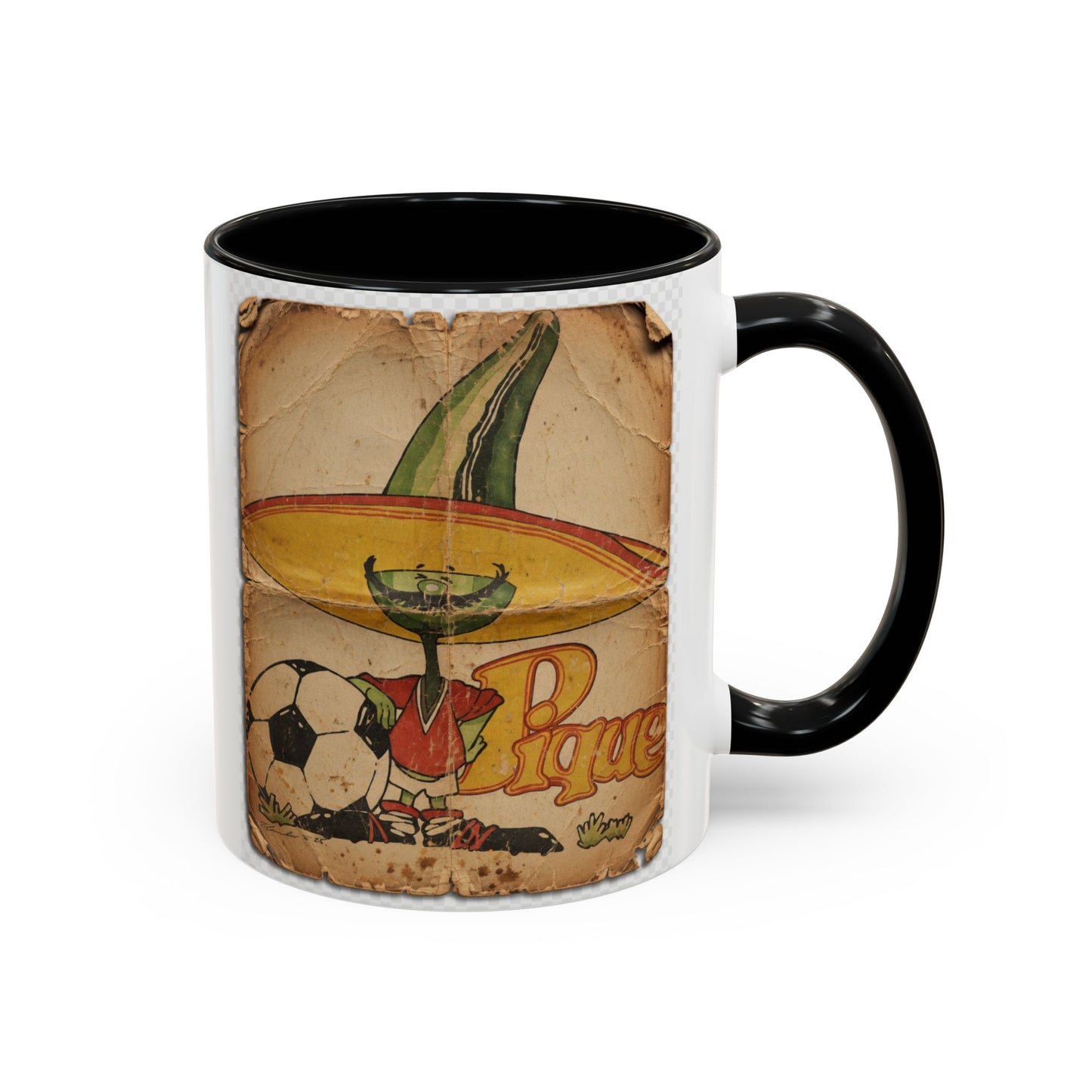 Mexico 86 Mascot Poster Pique Coffee Mug (11, 15oz)