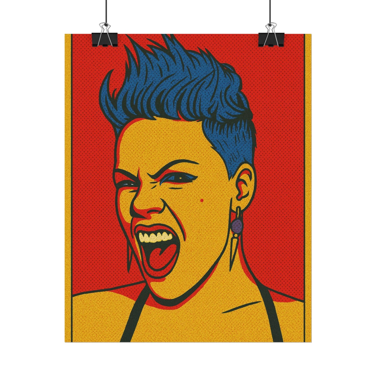 Pink Pop Art Poster
