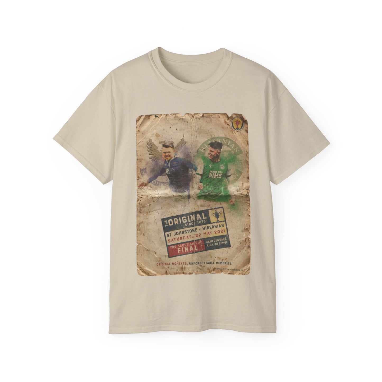 2021 Scottish challenge cup final St Johnstone Hibernian Programme Poster Unisex Ultra Cotton Tee