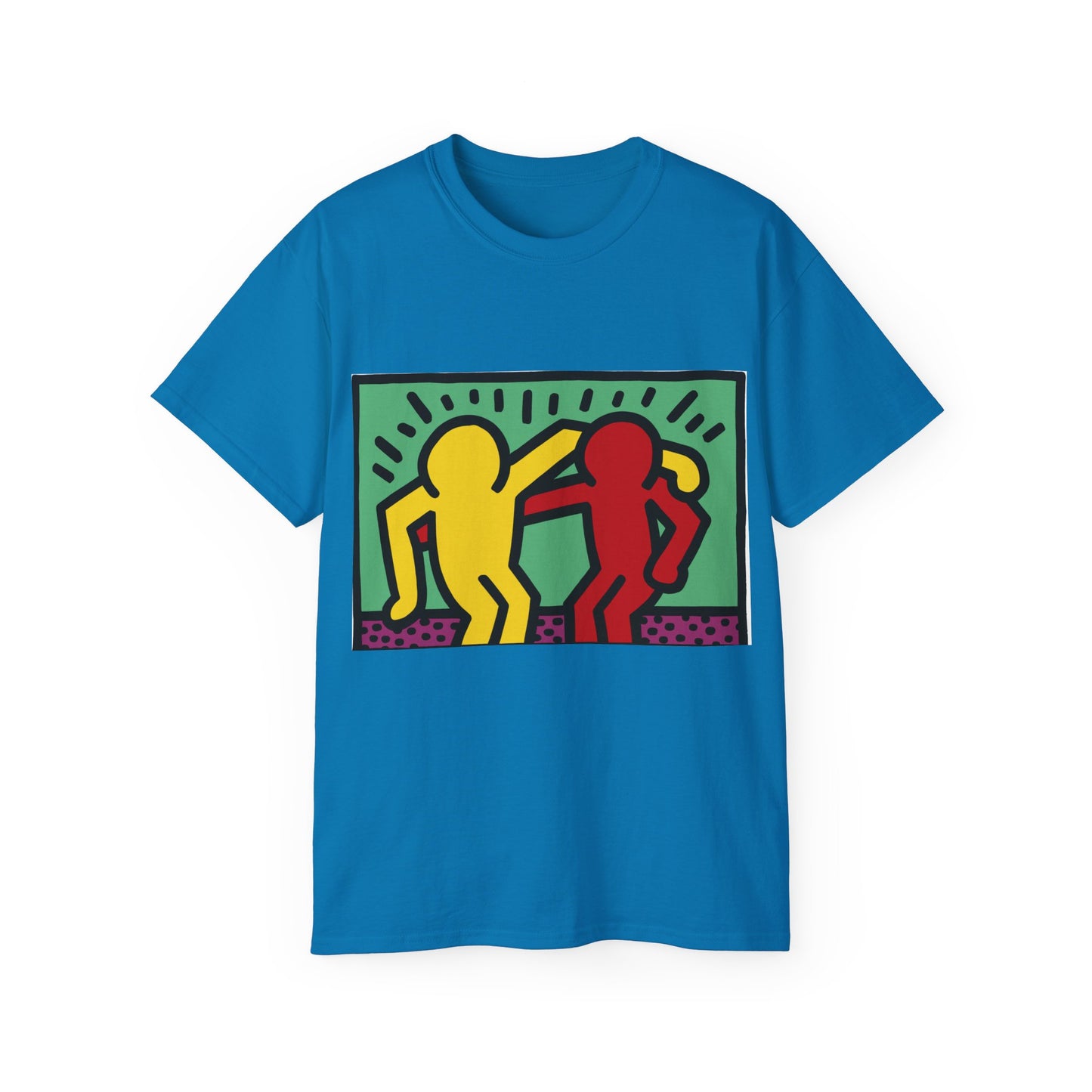 Keith Haring Pop Shop Red and Yellow T-Shirt