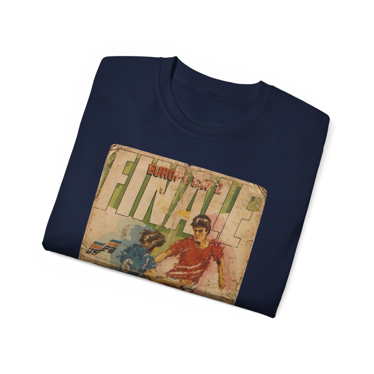 1985 European Cup Winners Cup Final Everton Rapid Vienna Poster Unisex Ultra Cotton Tee