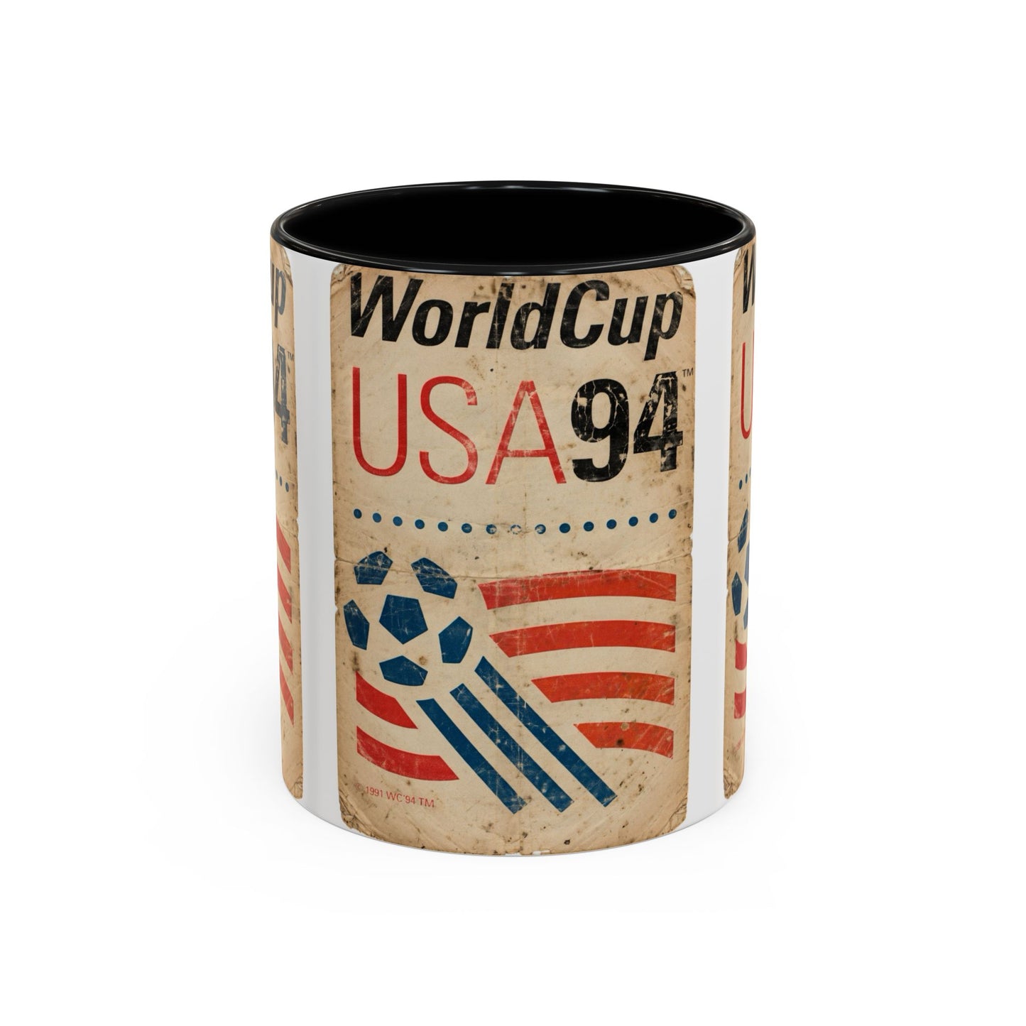 USA 94 World Cup Ball and Stripes Coffee Mug (11, 15oz)