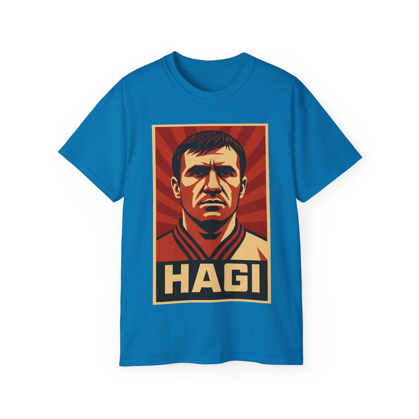 Gheorghe Hagi Propaganda Poster - Romania
