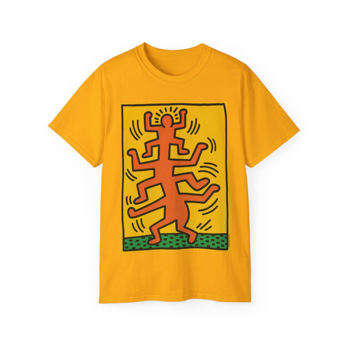 Keith Haring Plate No. 1 (from the Growing suite) Orange T-Shirt