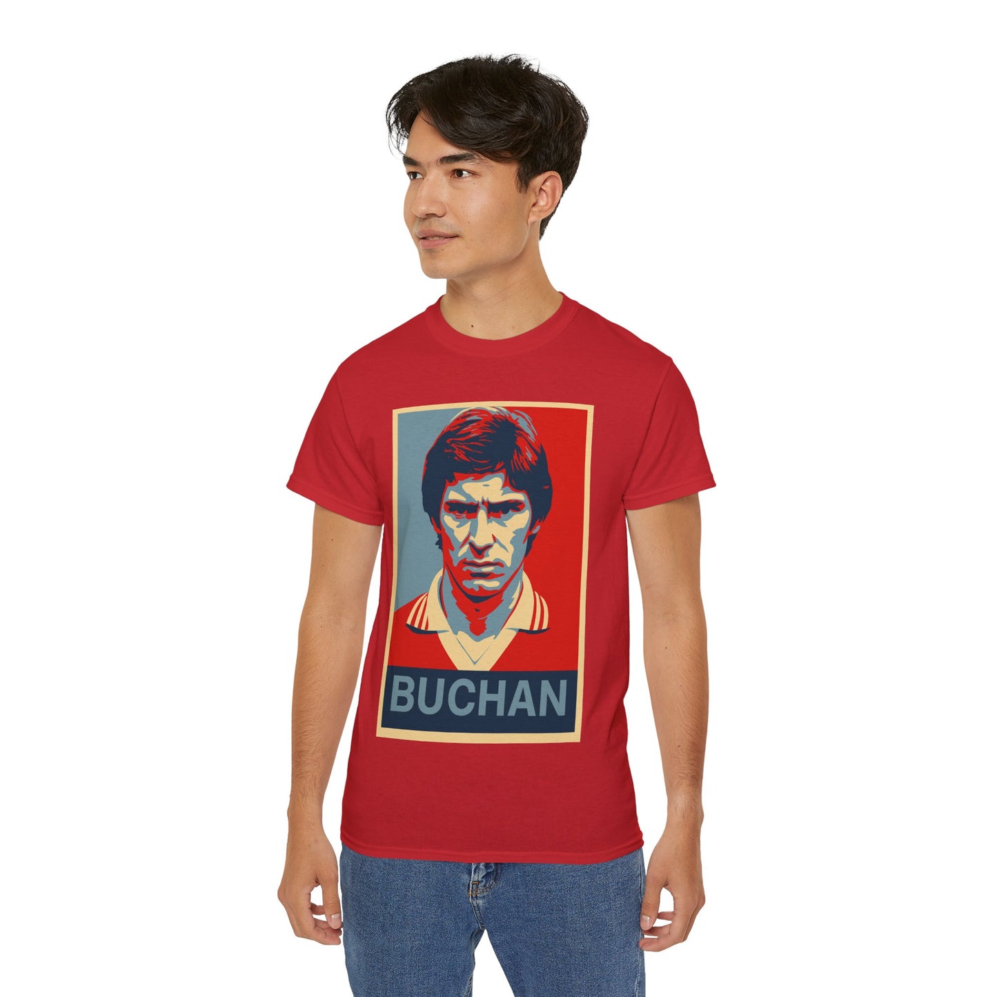Martin Buchan Hope Poster T-Shirt - Manchester United