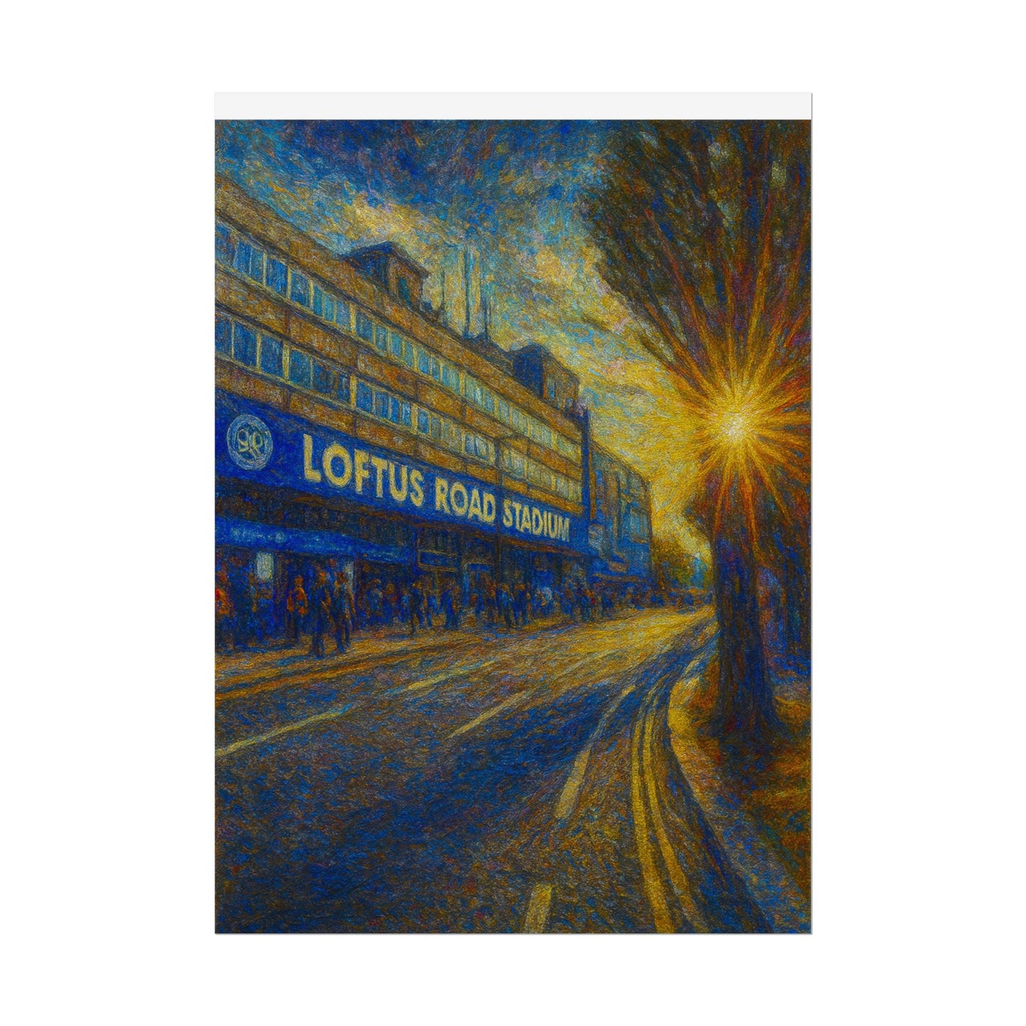 Queens Park Rangers Loftus Road Stadium Rolled Poster