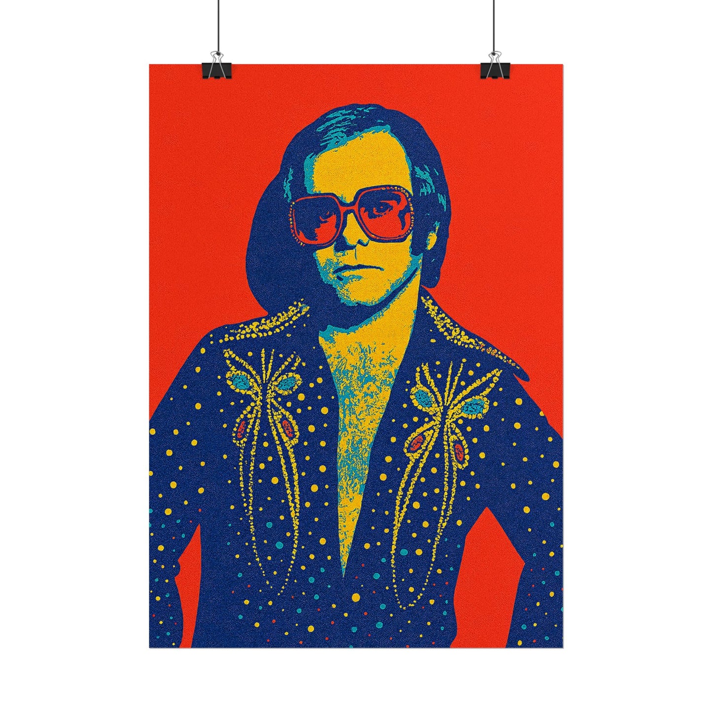 E. John Pop Art Poster