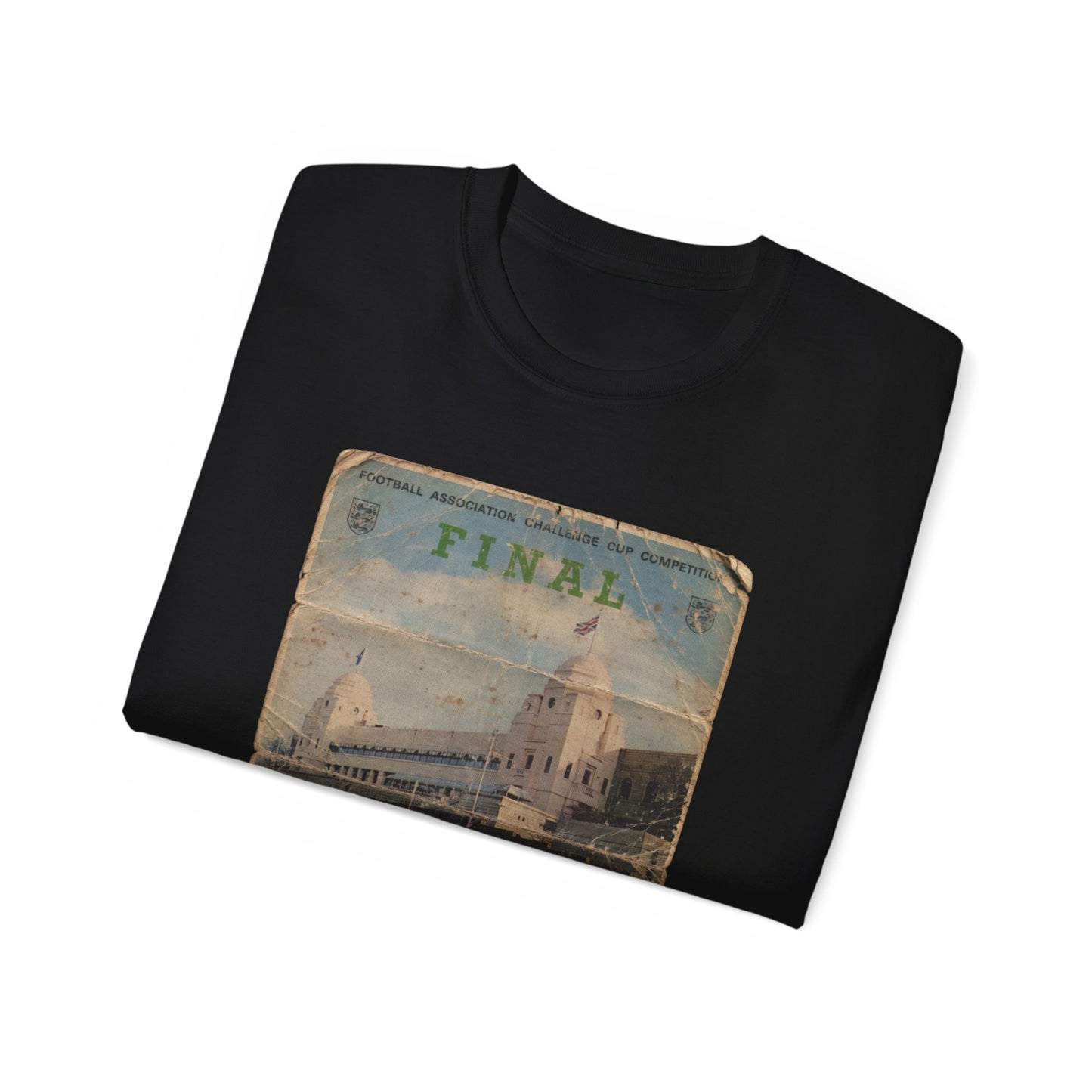 1973 FA Cup Final Programme Sunderland Leeds United Unisex Ultra Cotton Tee