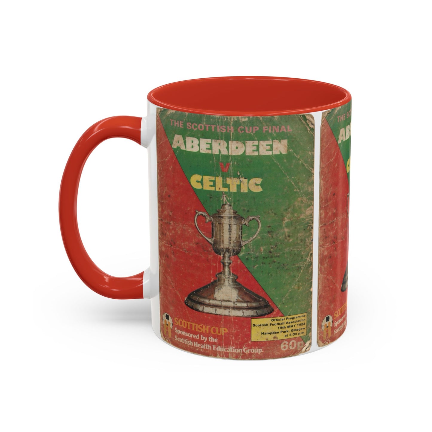 1984 Scottish Cup Final Aberdeen Celtic Programme Poster Accent Coffee Mug (11, 15oz)