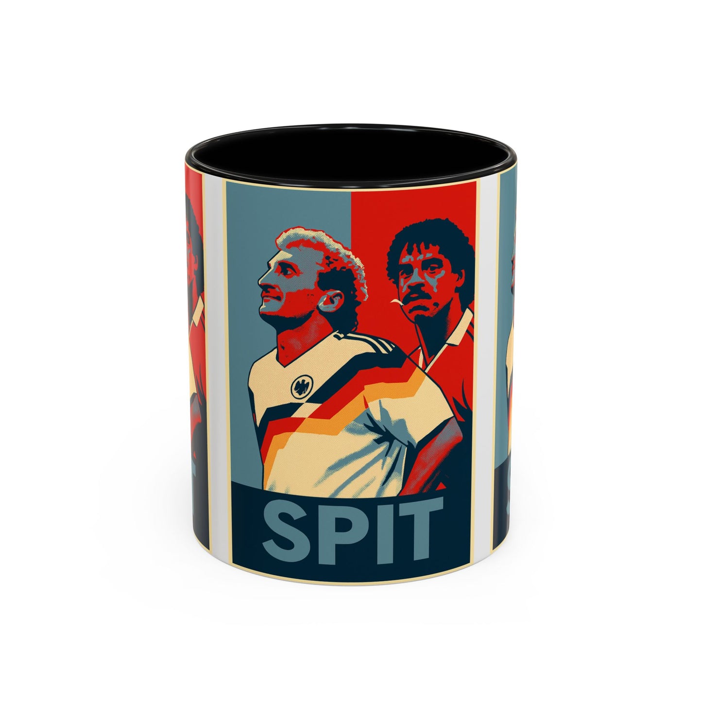Rudy Voller and Frank Rijkaard Italia 90 Hope Poster Mug - Spit